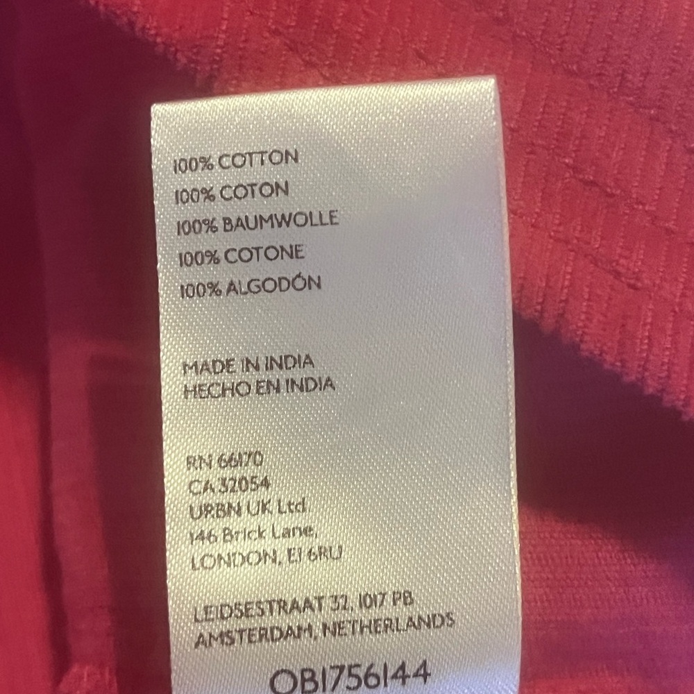 Free People Women's XS Pink Corduroy Puff Sleeve Tunic Top - Picture 14 of 16